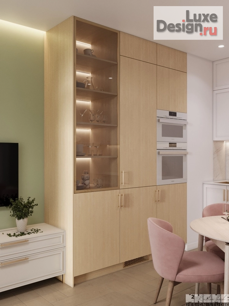 Дизайн интерьера квартиры "ДИЗАЙН-ПРОЕКТ КВАРТИРЫ 68 м2: СОЧЕТАНИЕ КОРАЛЛОВОГО И ОЛИВКОВОГО ОТТЕНКОВ " (фото 30)