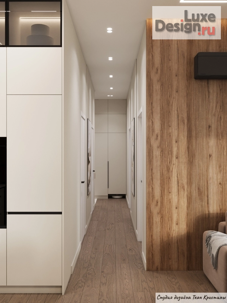 Дизайн интерьера квартиры "КВАРТИРА С ДЕВЕВЯННОЙ КАРТОЙ МИРА В КАБИНЕТЕ" (фото 43)