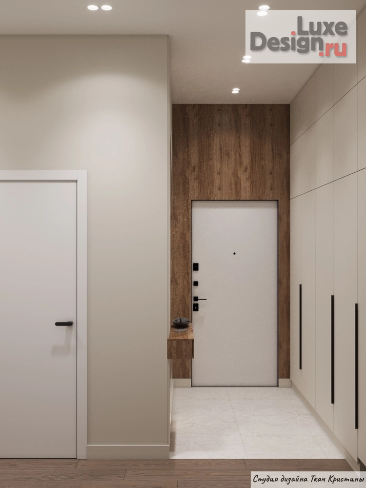 Дизайн интерьера квартиры "КВАРТИРА С ДЕВЕВЯННОЙ КАРТОЙ МИРА В КАБИНЕТЕ" (фото 45)