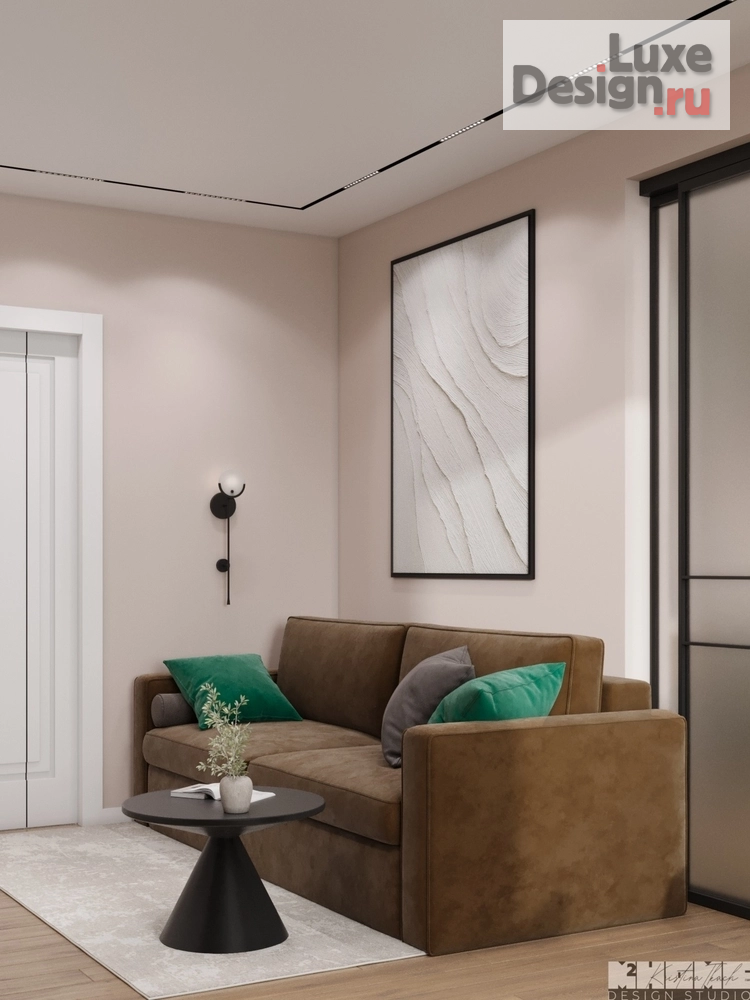 Дизайн интерьера квартиры "ДИЗАЙН-ПРОЕКТ КВАРТИРЫ 90 м2: КАК ВКЛЮЧИТЬ В ИНТЕРЬЕР НЕСКОЛЬКО ЯРКИХ ЦВЕТОВ" (фото 39)