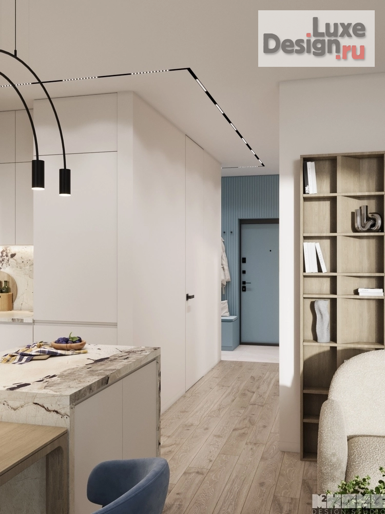 Дизайн интерьера квартиры "КВАРТИРА 68 м2 С МРАМОРНЫМИ ТЕКСТУРАМИ" (фото 31)