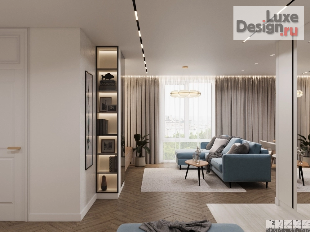 Дизайн интерьера квартиры "КВАРТИРА 120 М2 С НЕОБЫЧНЫМ КАБИНЕТОМ " (фото 74)