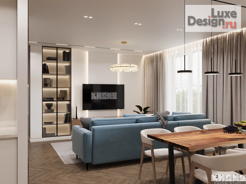 Дизайн интерьера квартиры "КВАРТИРА 120 М2 С НЕОБЫЧНЫМ КАБИНЕТОМ " (фото 61)