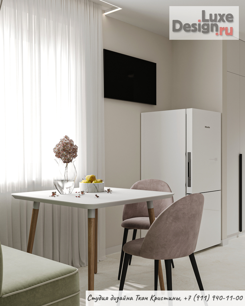 Дизайн интерьера квартиры "ДИЗАЙН-ПРОЕКТ КВАРТИРЫ 38м2" (фото 3)