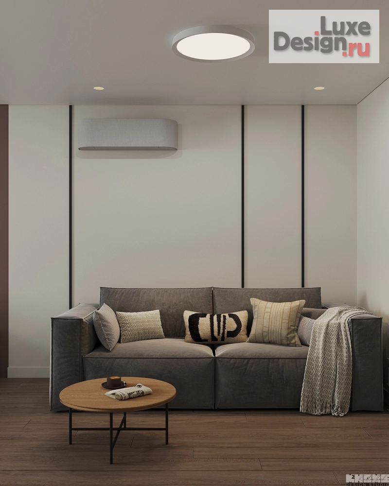 Дизайн интерьера квартиры "ОДНОКОМНАТНАЯ КВАРТИРА В СПОКОЙНЫХ ТОНАХ" (фото 4)