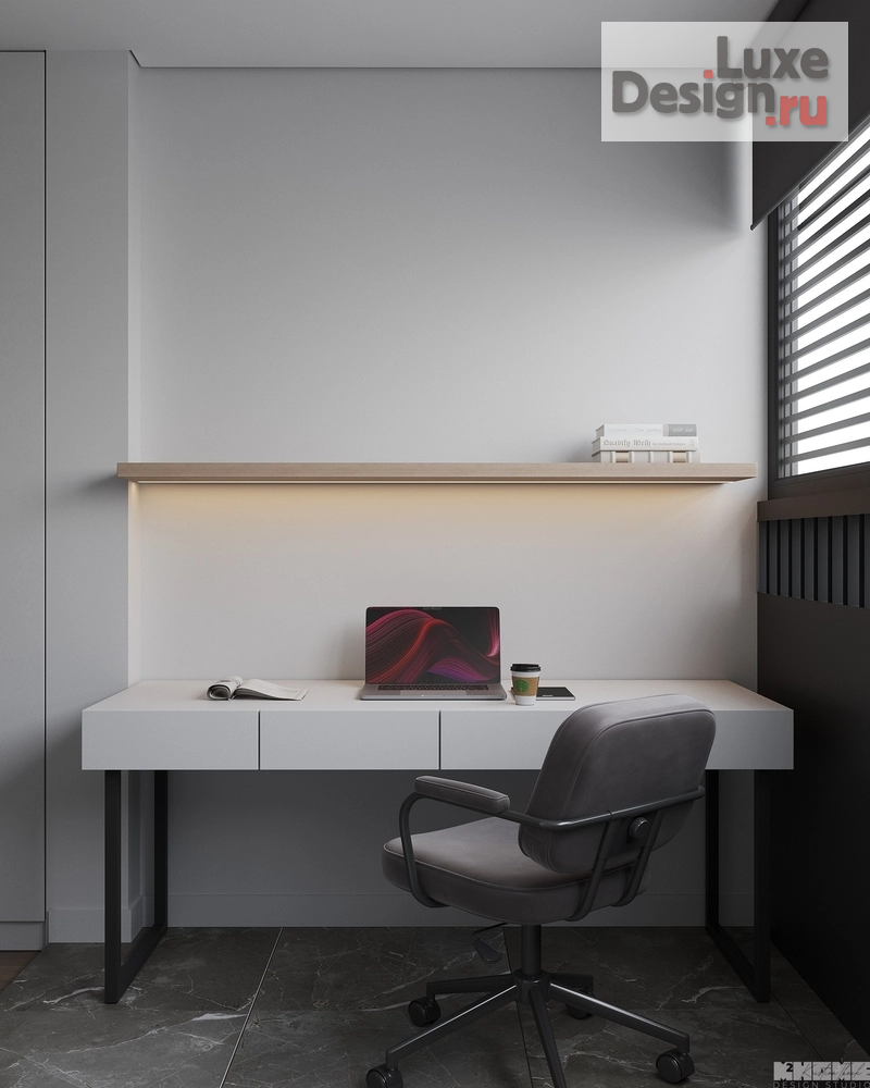 Дизайн интерьера квартиры "ОДНОКОМНАТНАЯ КВАРТИРА В СПОКОЙНЫХ ТОНАХ" (фото 13)