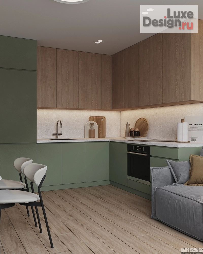 Дизайн интерьера квартиры "ОДНОКОМНАТНАЯ КВАРТИРА В СПОКОЙНЫХ ТОНАХ" (фото 16)