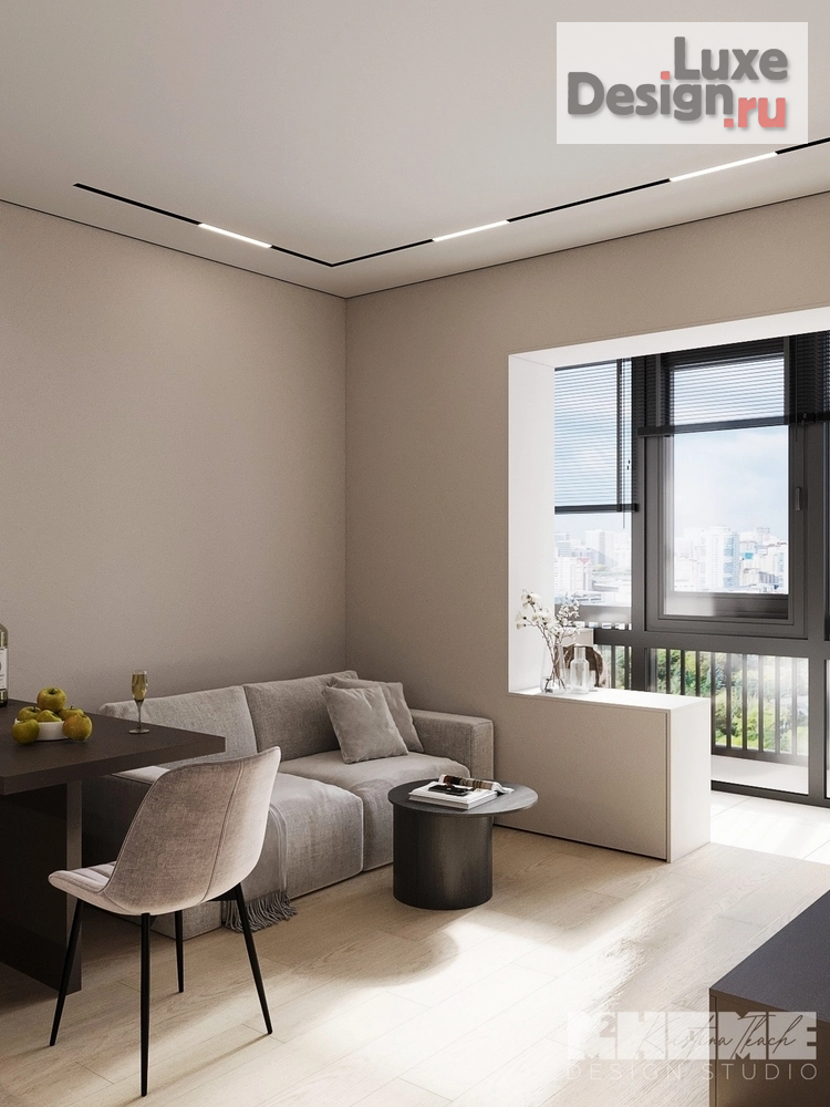 Дизайн интерьера квартиры студии "КРУЗЕНШТЕРНА" (фото 4)