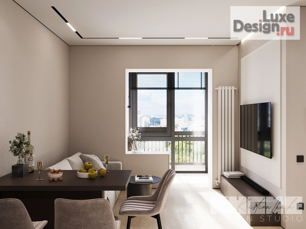 Дизайн интерьера квартиры студии "КРУЗЕНШТЕРНА" (фото 12)