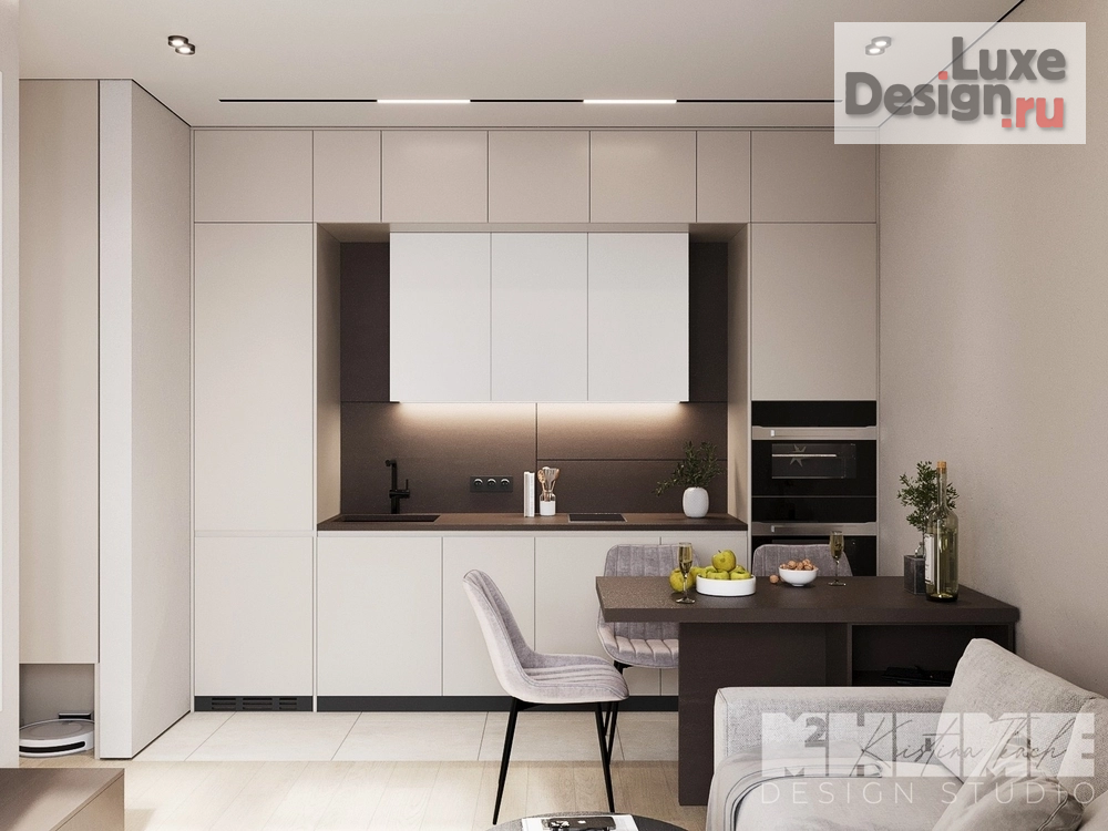 Дизайн интерьера квартиры студии "КРУЗЕНШТЕРНА" (фото 13)