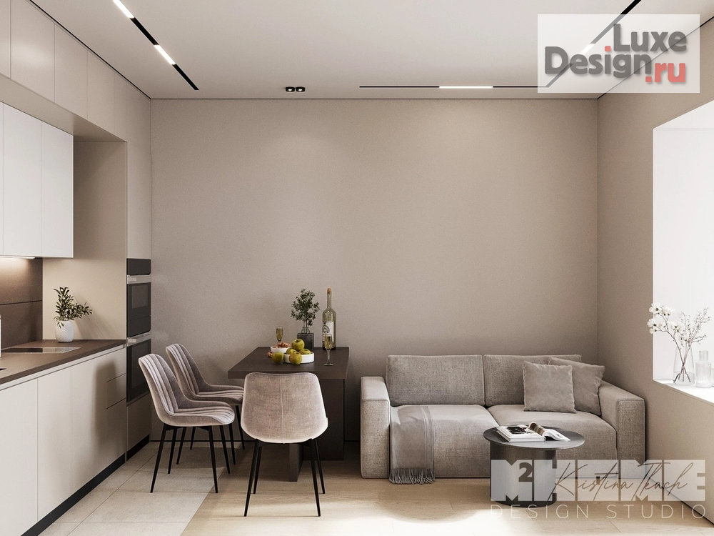 Дизайн интерьера квартиры студии "КРУЗЕНШТЕРНА" (фото 14)