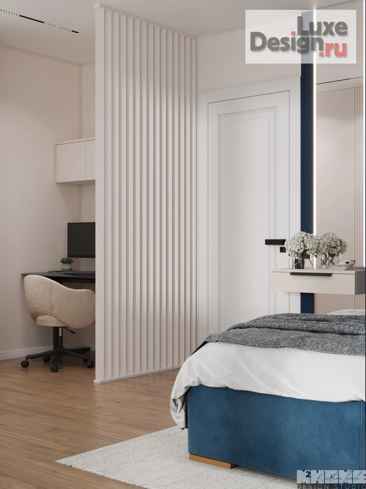 Дизайн интерьера квартиры "ДИЗАЙН-ПРОЕКТ КВАРТИРЫ 90 м2: КАК ВКЛЮЧИТЬ В ИНТЕРЬЕР НЕСКОЛЬКО ЯРКИХ ЦВЕТОВ" (фото 75)