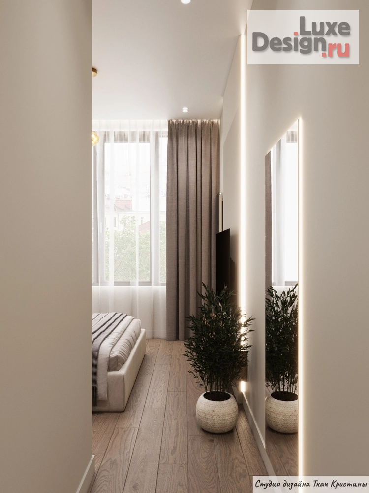 Дизайн интерьера квартиры "КВАРТИРА С ДЕВЕВЯННОЙ КАРТОЙ МИРА В КАБИНЕТЕ" (фото 65)