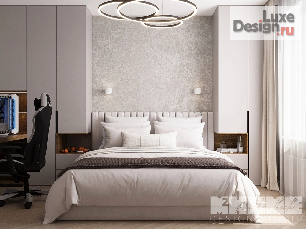 Дизайн интерьера четырехкомнатной квартиры "ПРОЕКТ BROWN RICE НА ОКТЯБРЬСКОЙ НАБЕРЕЖНОЙ" (фото 2)