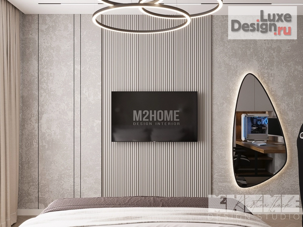 Дизайн интерьера четырехкомнатной квартиры "ПРОЕКТ BROWN RICE НА ОКТЯБРЬСКОЙ НАБЕРЕЖНОЙ" (фото 26)