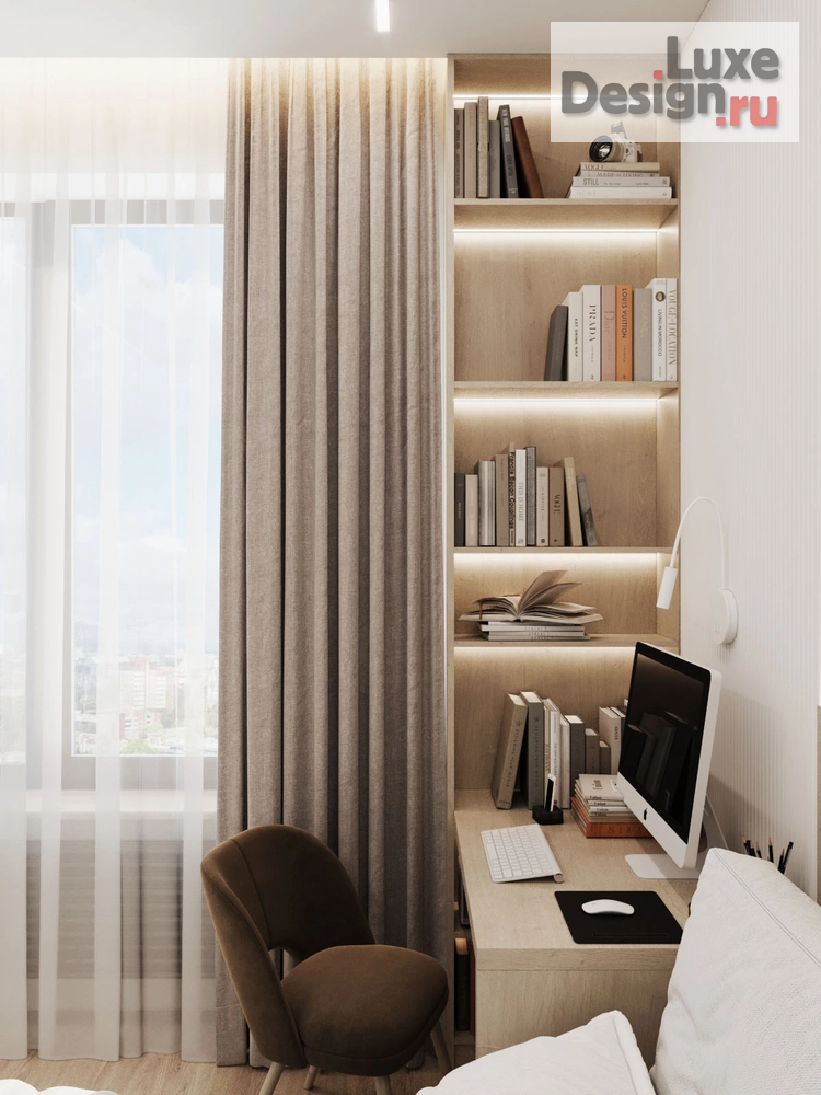 Дизайн интерьера однокомнатной квартиры "NATURAL" (фото 38)