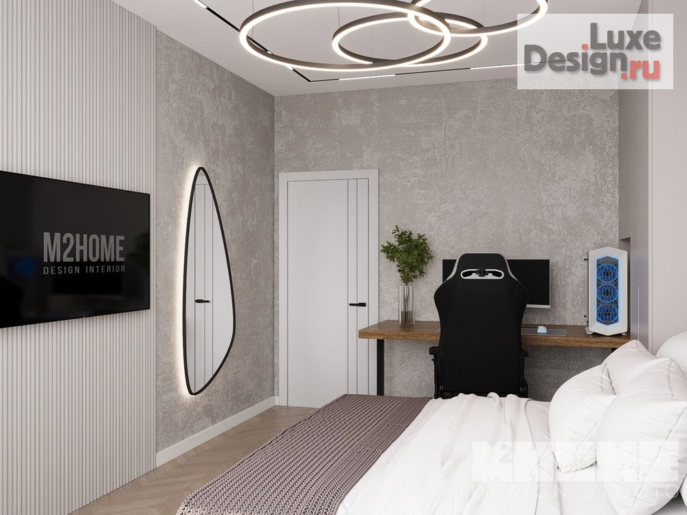 Дизайн интерьера четырехкомнатной квартиры "ПРОЕКТ BROWN RICE НА ОКТЯБРЬСКОЙ НАБЕРЕЖНОЙ" (фото 28)