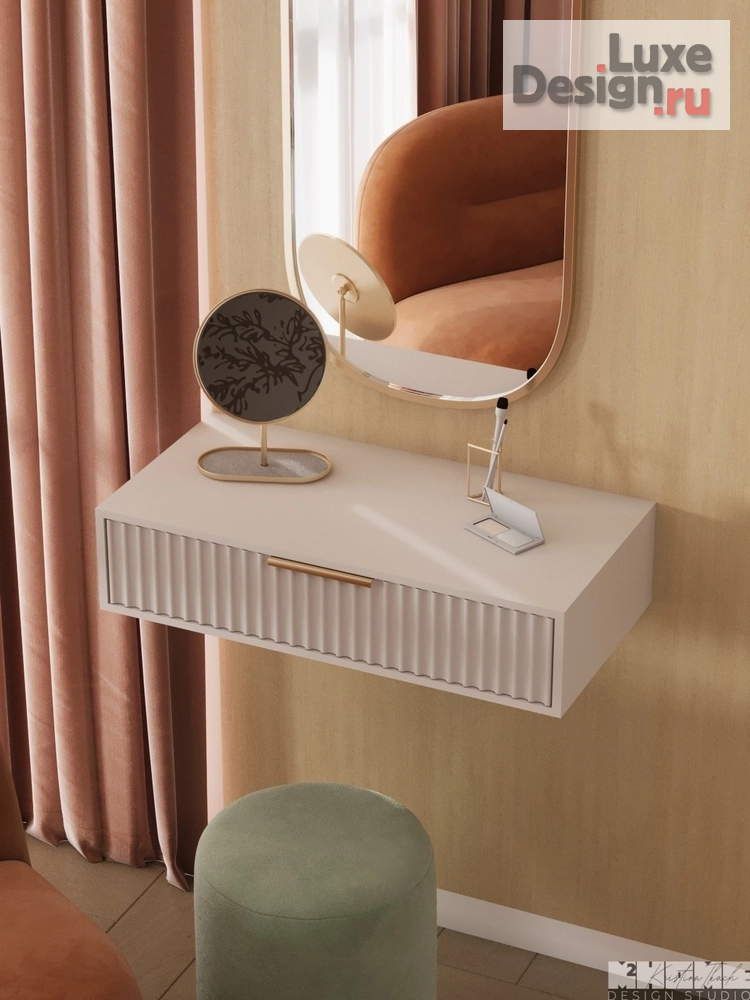 Дизайн интерьера квартиры "ДИЗАЙН-ПРОЕКТ КВАРТИРЫ 68 м2: СОЧЕТАНИЕ КОРАЛЛОВОГО И ОЛИВКОВОГО ОТТЕНКОВ " (фото 48)