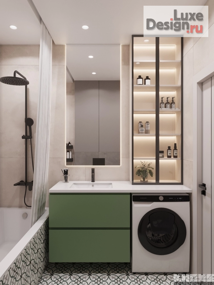 Дизайн интерьера квартиры "РАБОЧАЯ ЗОНА В СПАЛЬНЕ | КВАРТИРА 43 м²" (фото 26) от дизайнера Ткач Кристина Геннадьевна Дизайн интерьера квартиры "РАБОЧАЯ ЗОНА В СПАЛЬНЕ | КВАРТИРА 43 м²" (фото 26)