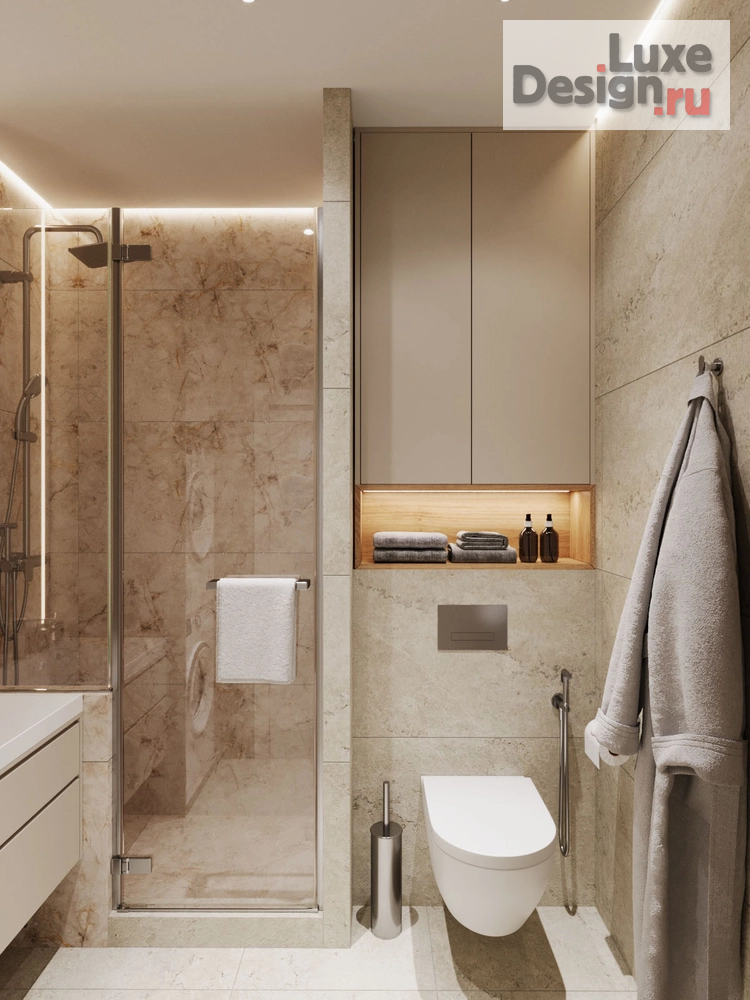 Дизайн интерьера однокомнатной квартиры "NATURAL" (фото 26)