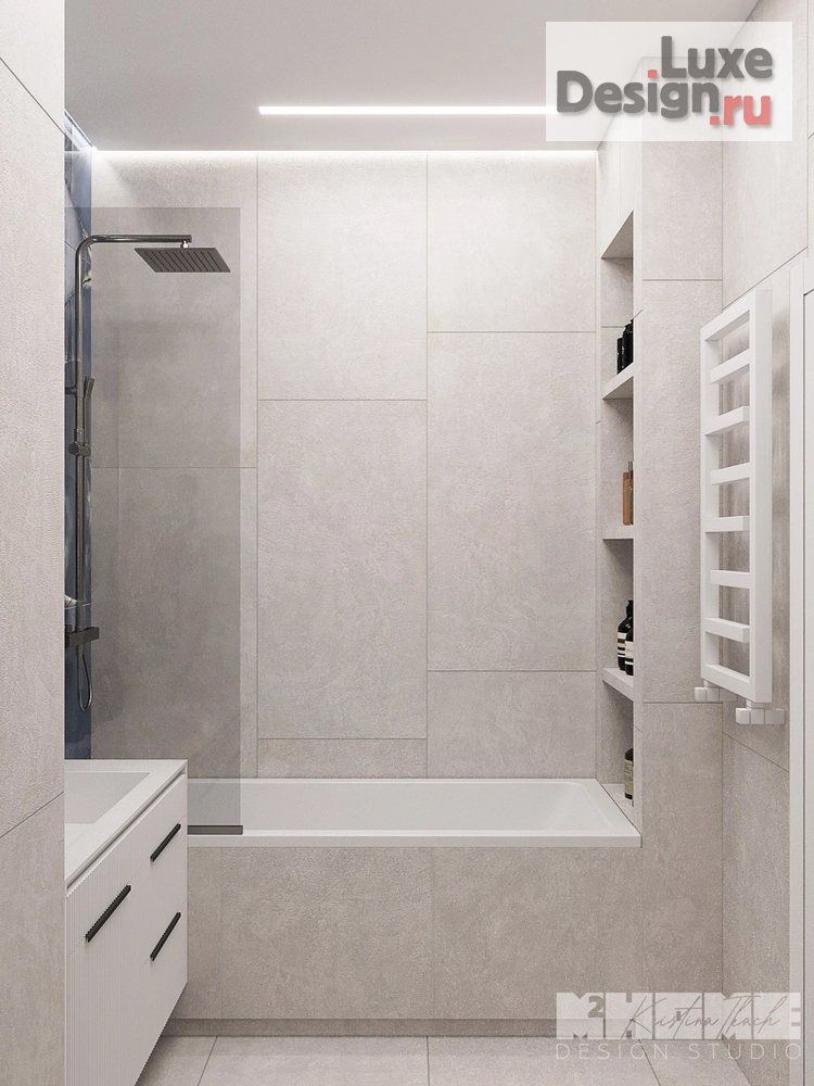 Дизайн интерьера четырехкомнатной квартиры "ПРОЕКТ BROWN RICE НА ОКТЯБРЬСКОЙ НАБЕРЕЖНОЙ" (фото 18)