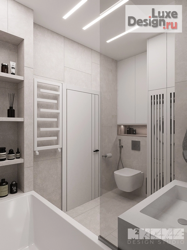 Дизайн интерьера четырехкомнатной квартиры "ПРОЕКТ BROWN RICE НА ОКТЯБРЬСКОЙ НАБЕРЕЖНОЙ" (фото 20)