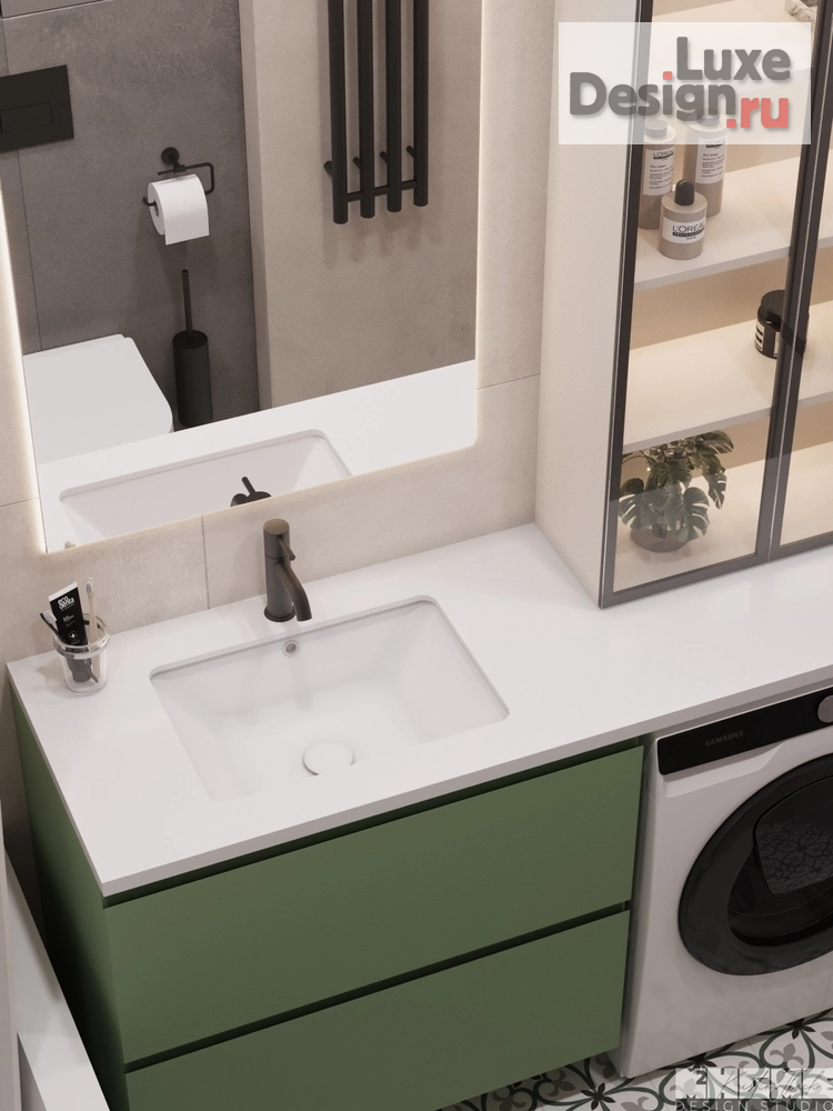 Дизайн интерьера квартиры "РАБОЧАЯ ЗОНА В СПАЛЬНЕ | КВАРТИРА 43 м²" (фото 31)