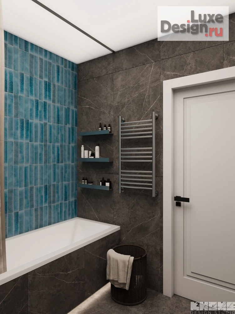 Дизайн интерьера квартиры "ДИЗАЙН-ПРОЕКТ КВАРТИРЫ 90 м2: КАК ВКЛЮЧИТЬ В ИНТЕРЬЕР НЕСКОЛЬКО ЯРКИХ ЦВЕТОВ" (фото 5)