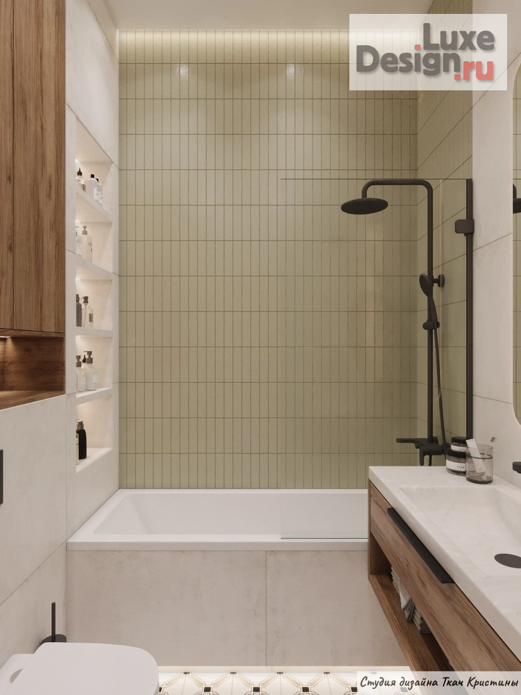 Дизайн интерьера квартиры "КВАРТИРА С ДЕВЕВЯННОЙ КАРТОЙ МИРА В КАБИНЕТЕ" (фото 8)