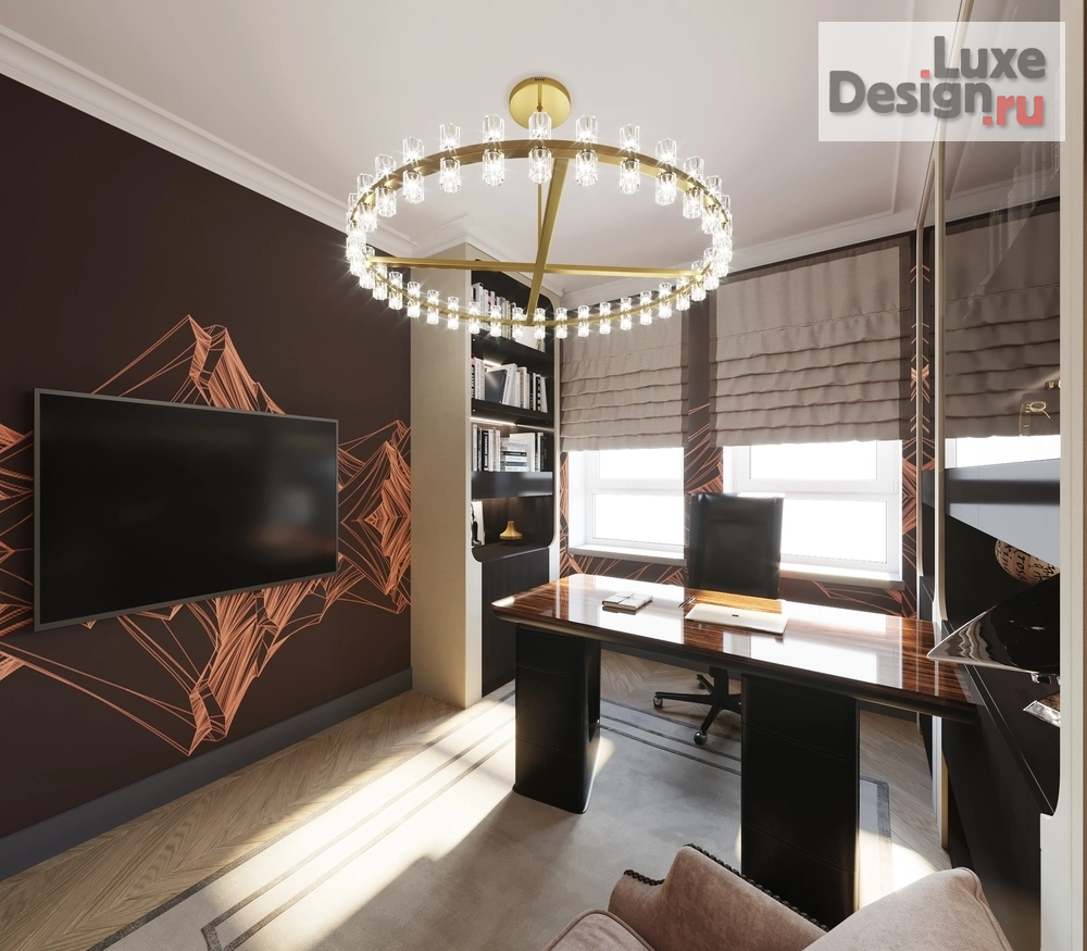 Дизайн интерьера двухкомнатной квартиры "Американская классика" (фото 14)