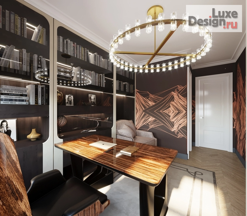 Дизайн интерьера двухкомнатной квартиры "Американская классика" (фото 15)