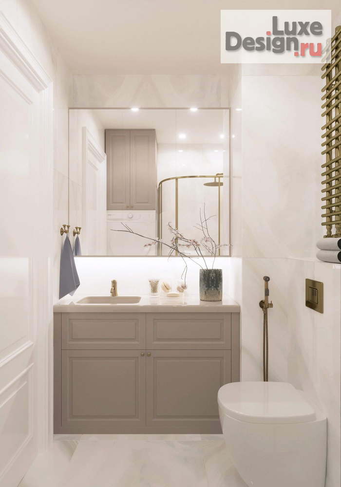 Дизайн интерьера двухкомнатной квартиры "Американская классика" (фото 17)