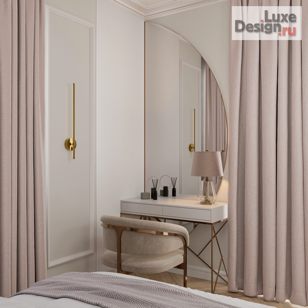 Дизайн интерьера четырехкомнатной квартиры "Проект квартиры в 99,2 м2 в неоклассике для молодой пары" (фото 18)