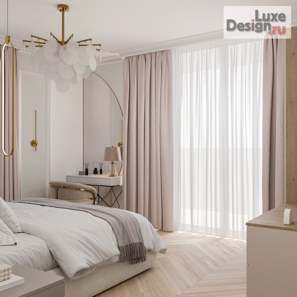 Дизайн интерьера четырехкомнатной квартиры "Проект квартиры в 99,2 м2 в неоклассике для молодой пары" (фото 21)