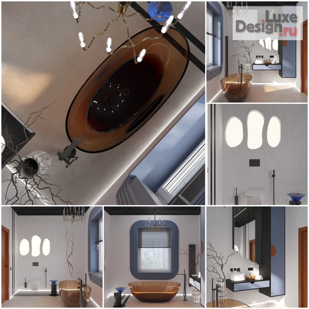 Дизайн интерьера частного дома "Проект ванной комнаты в загородном доме" (фото 1)