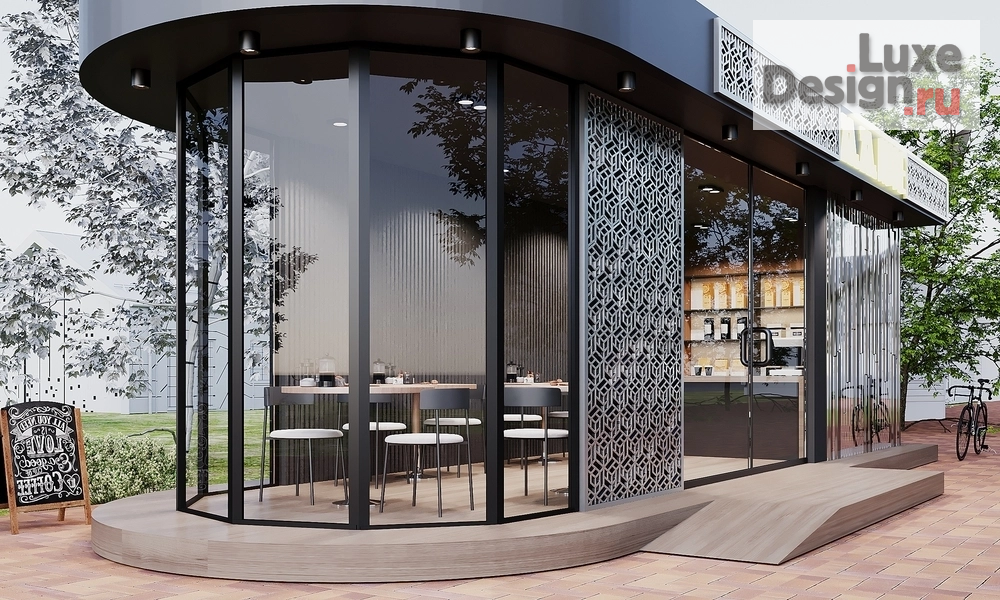 Общественная архитектура "Дизайн маленькой кофейни" (фото 3)