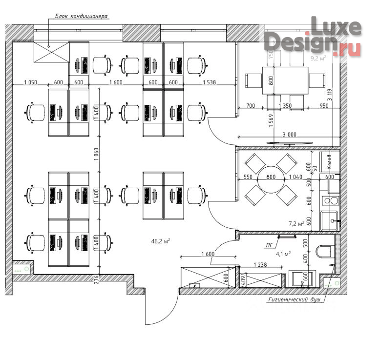 Дизайн интерьера офиса "Офис. Город Москва" (фото 39) от дизайнера Кванина Надежда Леонидовна Дизайн интерьера офиса "Офис. Город Москва" (фото 39)