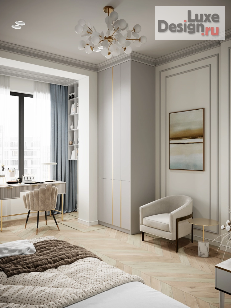 Дизайн интерьера трехкомнатной квартиры "ЖК Настоящее, Москва" (фото 22)