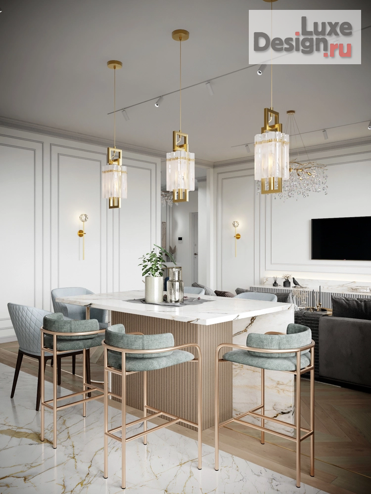 Дизайн интерьера трехкомнатной квартиры "ЖК Настоящее, Москва" (фото 3)