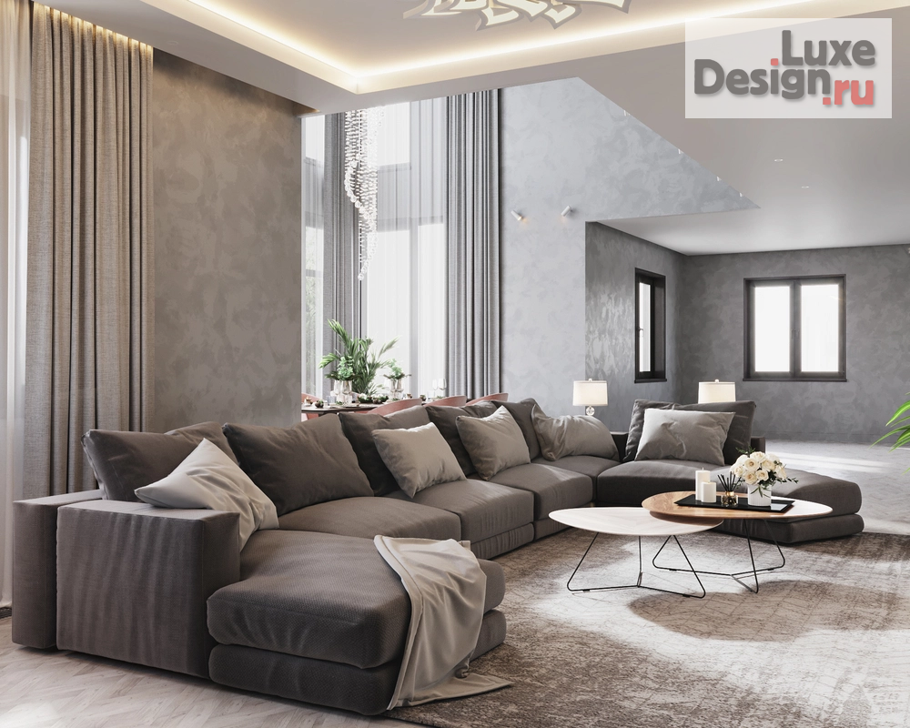 Дизайн интерьера загородного дома "Загородный дом Всеволожский район" (фото 9) от дизайнера Меллин Светлана Валерьевна Дизайн интерьера загородного дома "Загородный дом Всеволожский район" (фото 9)