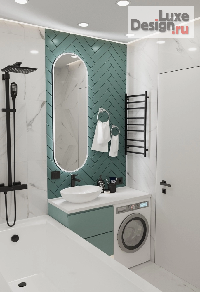 Дизайн интерьера двухкомнатной квартиры "ЖК "Плесецкая"" (фото 36) от дизайнера Меллин Светлана Валерьевна Дизайн интерьера двухкомнатной квартиры "ЖК "Плесецкая"" (фото 36)