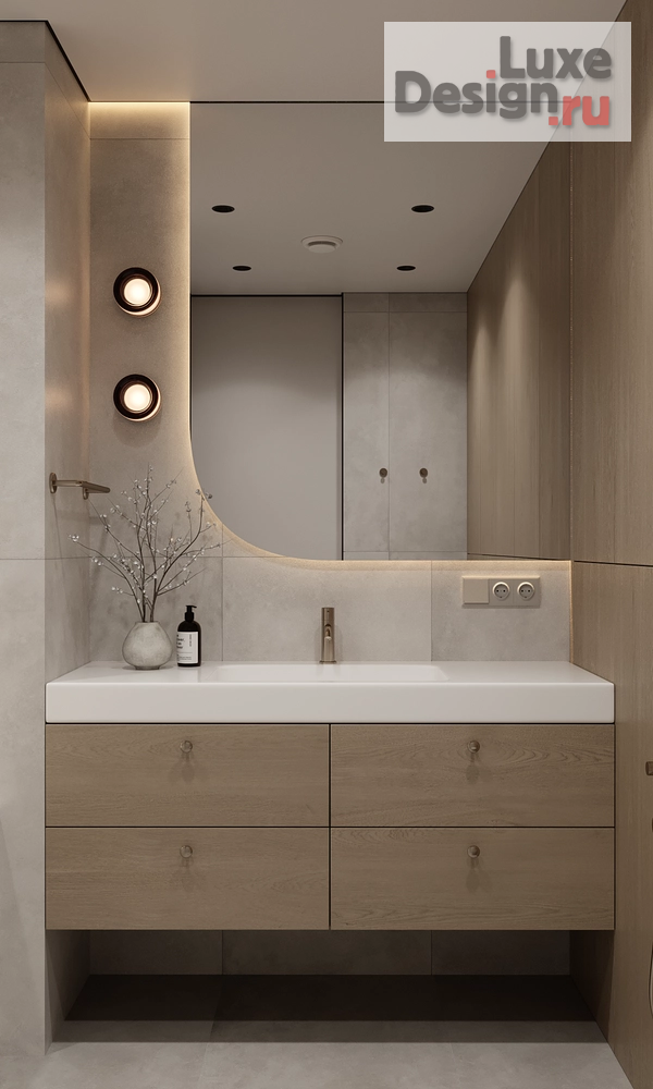 Дизайн интерьера двухкомнатной квартиры "Городские резеденции 2" (фото 1)