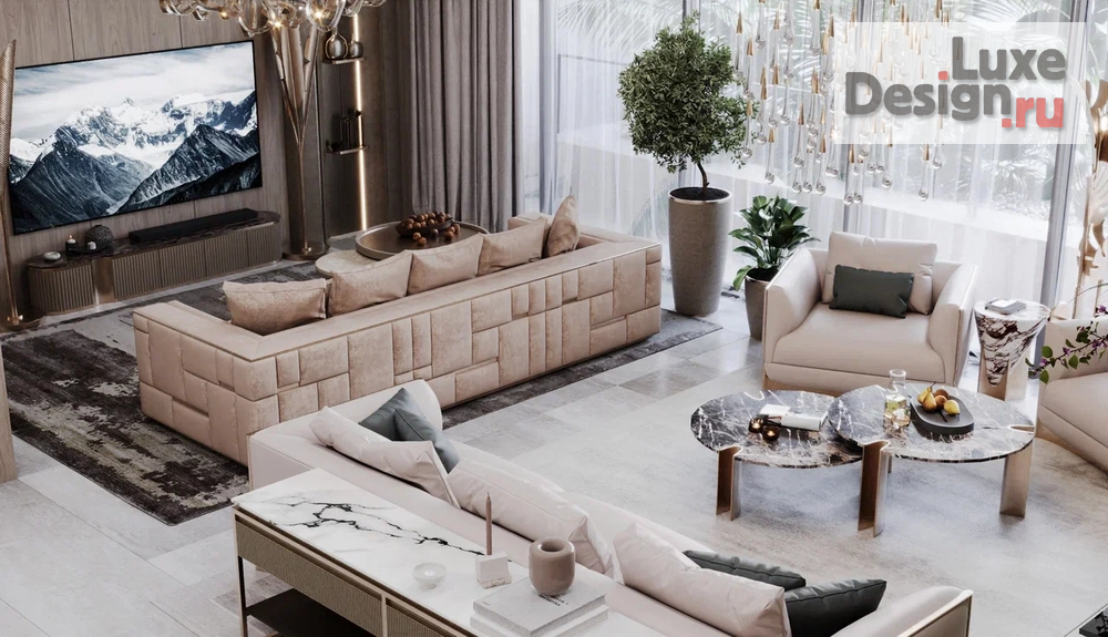 Дизайн интерьера апартаментов "Дизайн интерьера квартиры в Дубае, Atlantis The Royal" (фото 4)