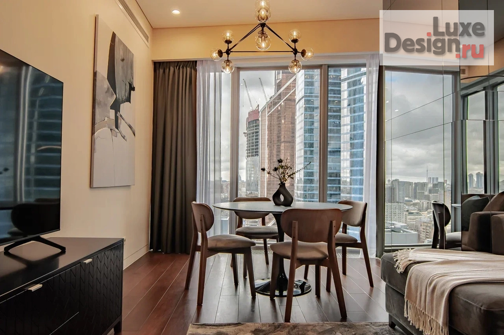 Дизайн интерьера апартаментов "Дизайн интерьера апартаментов в башне ОКО, Москва-Сити" (фото 2)