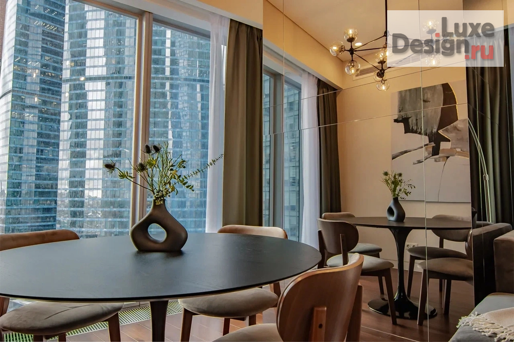 Дизайн интерьера апартаментов "Дизайн интерьера апартаментов в башне ОКО, Москва-Сити" (фото 3)
