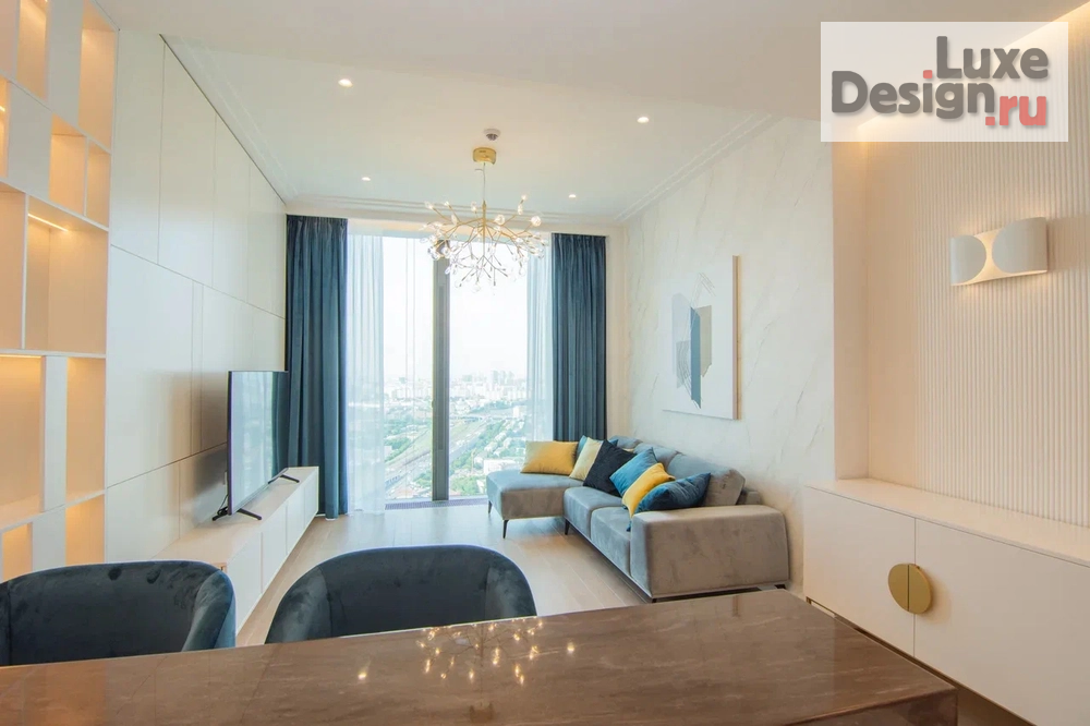 Дизайн интерьера апартаментов "Дизайн интерьера апартаментов в Neva Towers, Москва-Сити" (фото 5)