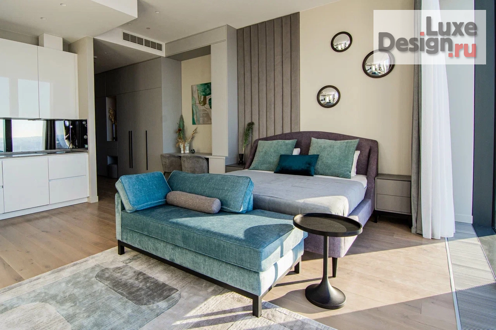 Дизайн интерьера апартаментов "Дизайн интерьера апартаментов в Neva Towers, Москва-Сити" (фото 3)
