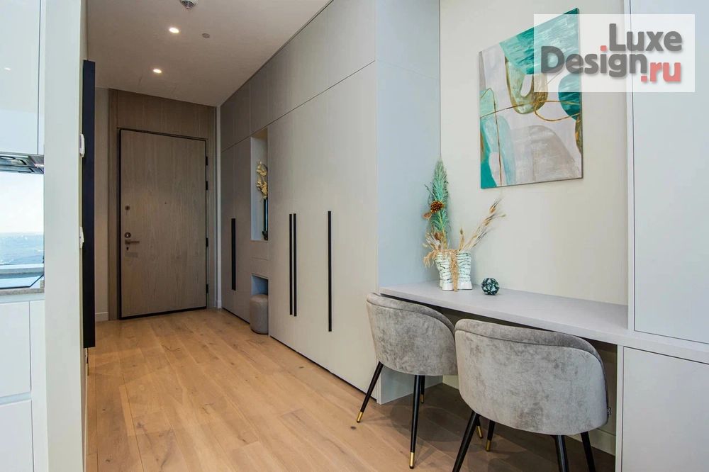 Дизайн интерьера апартаментов "Дизайн интерьера апартаментов в Neva Towers, Москва-Сити" (фото 4)