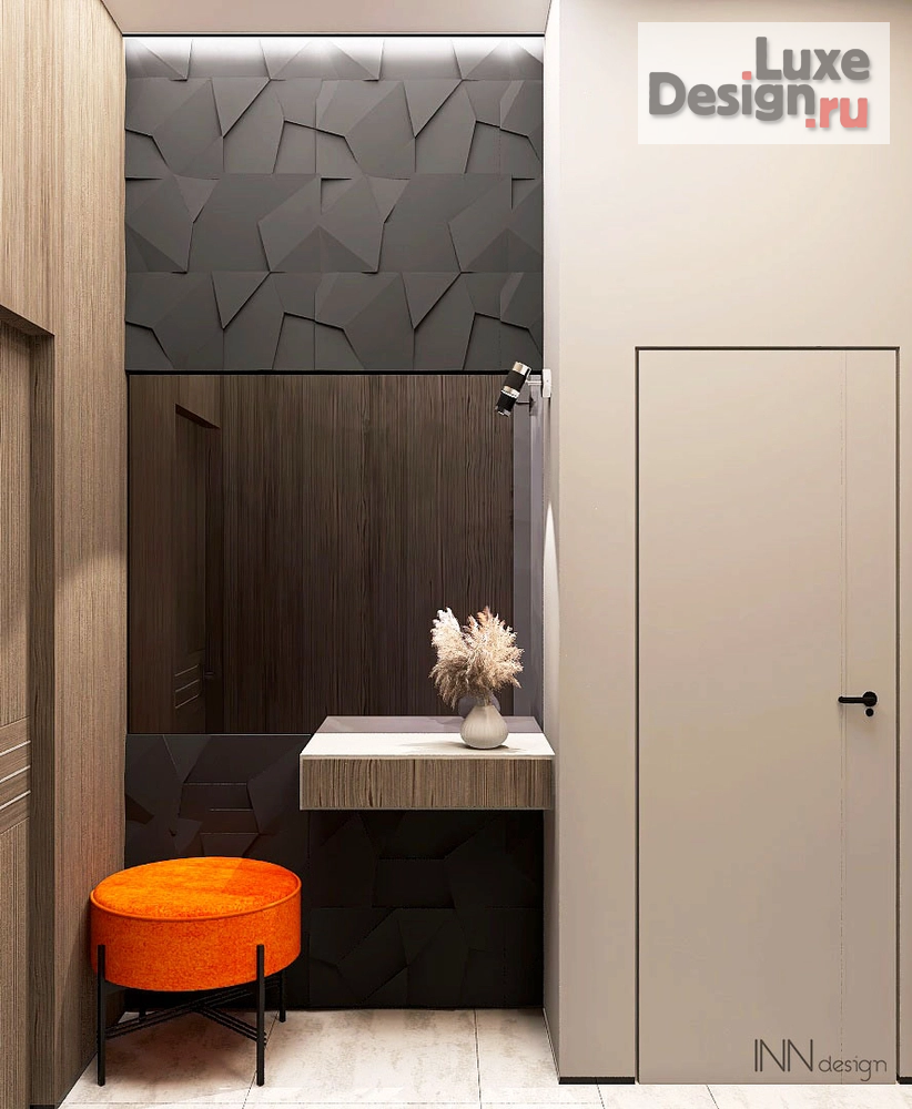 Дизайн интерьера трехкомнатной квартиры "Брутальная трешка для холостяка" (фото 4)