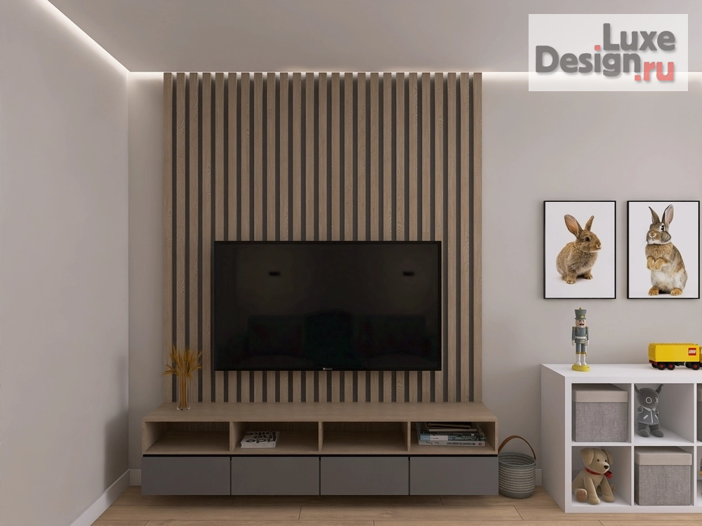 Дизайн интерьера двухкомнатной квартиры "Двухкомнатная квартира в темно-светлых оттенках" (фото 14)